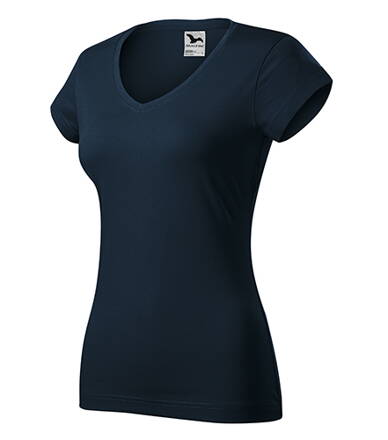 Fit V-neck - Tričko dámské (námořní modrá)