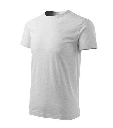 Basic Free - Tričko pánské (světle šedý melír)