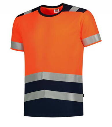 T-Shirt High Vis Bicolor - Tričko pánské (fluorescenční oranžová)