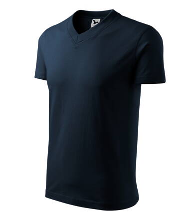 V-neck - Tričko unisex (námořní modrá)