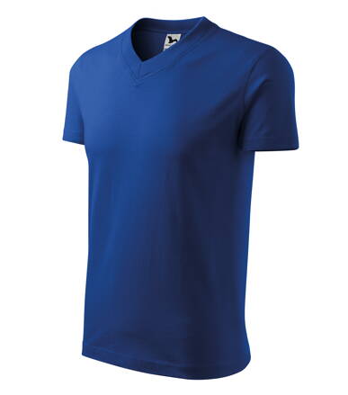 V-neck - Tričko unisex (královská modrá)