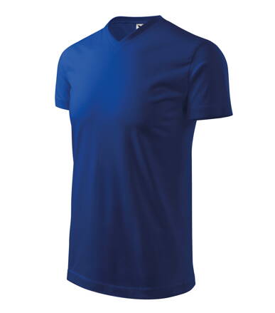 Heavy V-neck - Tričko unisex (královská modrá)