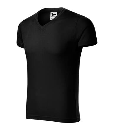 Slim Fit V-neck - Tričko pánské (černá)