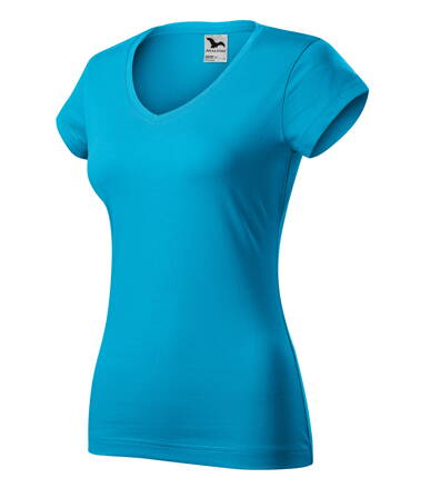 Fit V-neck - Tričko dámské (tyrkysová)