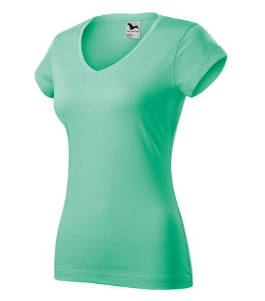 Fit V-neck - Tričko dámské (mátová)