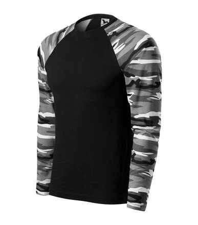 Camouflage LS - Triko unisex (camouflage gray)