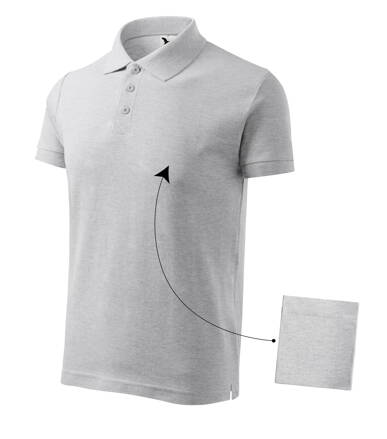 Cotton - Polokošile pánská (světle šedý melír)