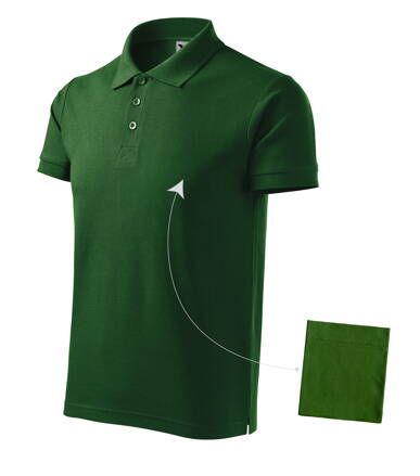 Cotton - Polokošile pánská (lahvově zelená)