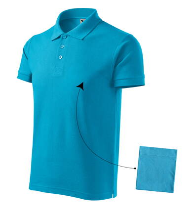 Cotton - Polokošile pánská (tyrkysová)
