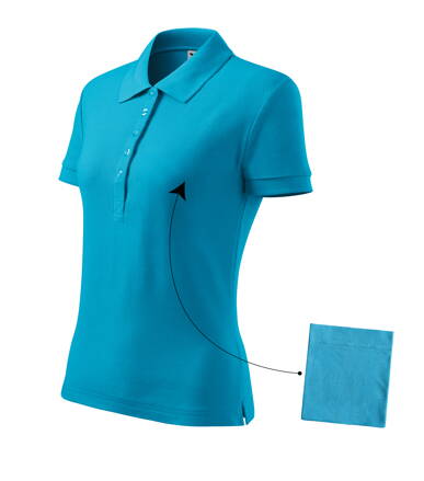 Cotton - Polokošile dámská (tyrkysová)