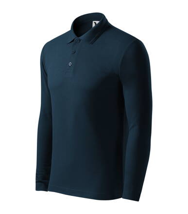 Pique Polo LS - Polokošile pánská (námořní modrá)