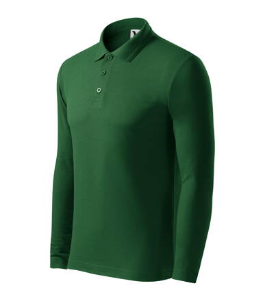 Pique Polo LS - Polokošile pánská (lahvově zelená)