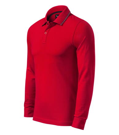 Contrast Stripe LS - Polokošile pánská (formula red)