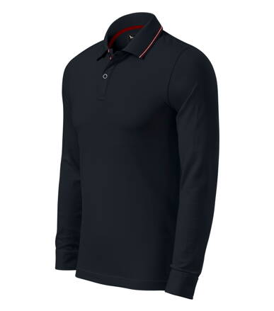 Contrast Stripe LS - Polokošile pánská (dark navy)