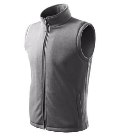 Next - Fleece vesta unisex (ocelově šedá)