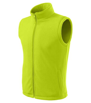 Next - Fleece vesta unisex (limetková)