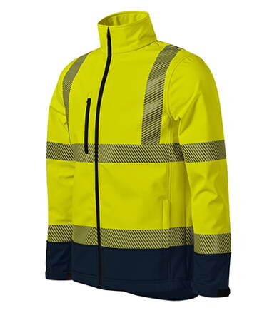 HV Drop - Softshellová bunda unisex (fluorescenční žlutá)