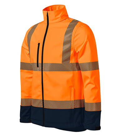 HV Drop - Softshellová bunda unisex (fluorescenční oranžová)