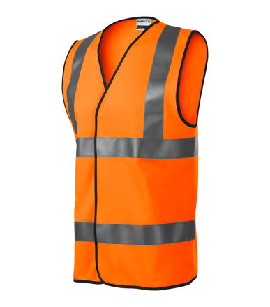 HV Bright - Bezpečnostní vesta unisex (fluorescenční oranžová)