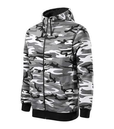 Camo Zipper - Mikina pánská (camouflage gray)