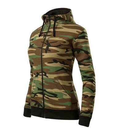 Camo Zipper - Mikina dámská (camouflage brown)