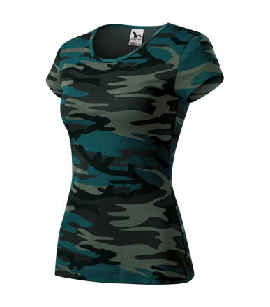 Camo Pure - Tričko dámské (camouflage petrol)