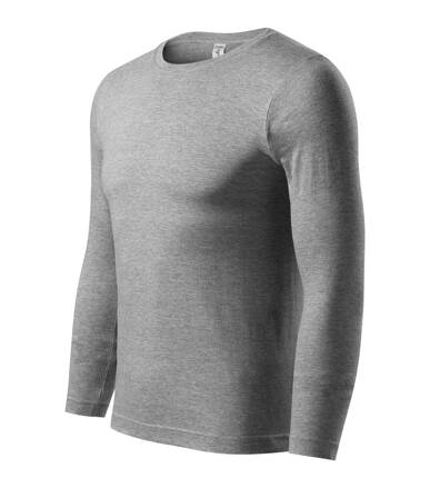 Progress LS - Triko unisex (tmavě šedý melír)