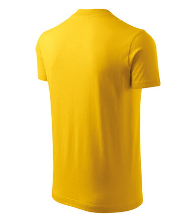 V-neck - Tričko unisex (žlutá)