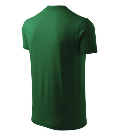 V-neck - Tričko unisex (lahvově zelená)