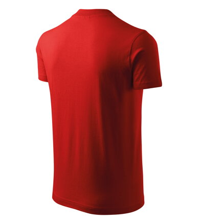 V-neck - Tričko unisex (červená)