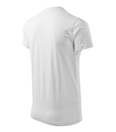 Heavy V-neck - Tričko unisex (bílá)