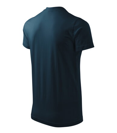 Heavy V-neck - Tričko unisex (námořní modrá)
