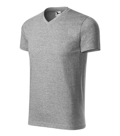 Heavy V-neck - Tričko unisex (tmavě šedý melír)