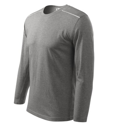 Long Sleeve - Triko unisex (tmavě šedý melír)
