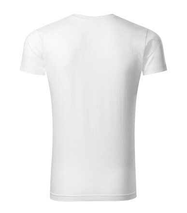 Slim Fit V-neck - Tričko pánské (bílá)
