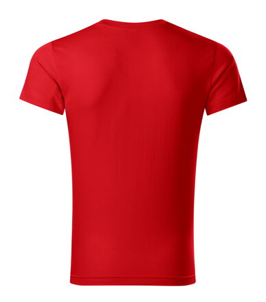 Slim Fit V-neck - Tričko pánské (červená)