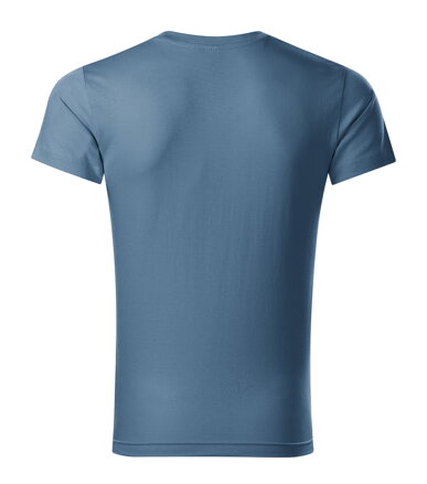 Slim Fit V-neck - Tričko pánské (denim)