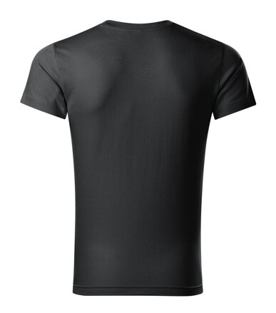Slim Fit V-neck - Tričko pánské (ebony gray)