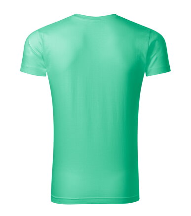 Slim Fit V-neck - Tričko pánské (mátová)
