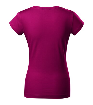 Fit V-neck - Tričko dámské (fuchsia red)