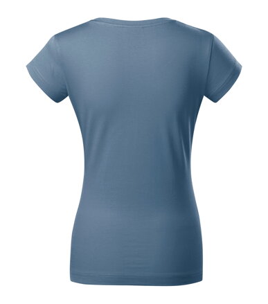 Fit V-neck - Tričko dámské (denim)