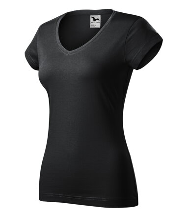 Fit V-neck - Tričko dámské (ebony gray)