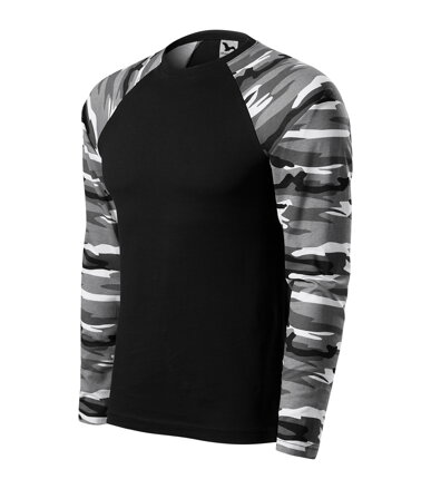 Camouflage LS - Triko unisex (camouflage gray)