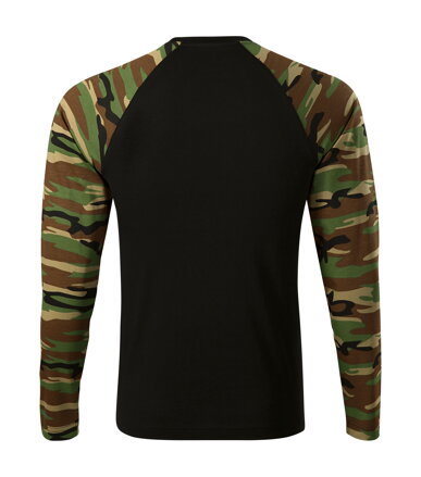 Camouflage LS - Triko unisex (camouflage brown)