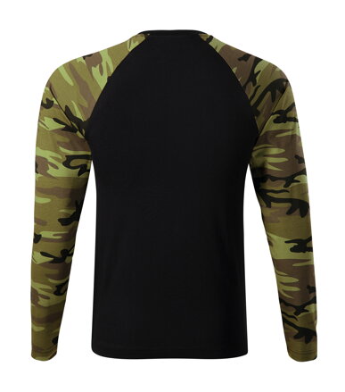 Camouflage LS - Triko unisex (camouflage green)
