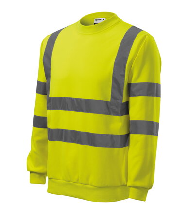 HV Essential - Mikina unisex (fluorescenční žlutá)
