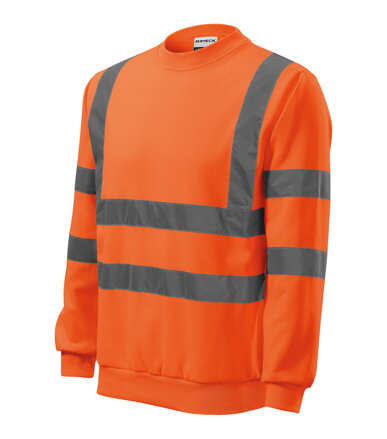 HV Essential - Mikina unisex (fluorescenční oranžová)