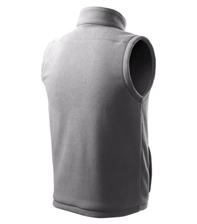 Next - Fleece vesta unisex (ocelově šedá)