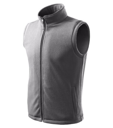 Next - Fleece vesta unisex (ocelově šedá)