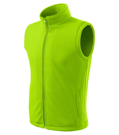 Next - Fleece vesta unisex (limetková)